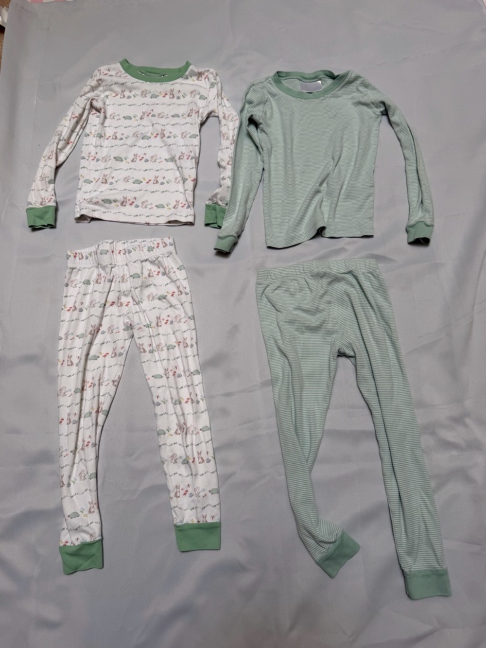 Lake Pajamas Girls Bundle Size 5 Two Long-Long Sets Pima Cotton - Picture 3 of 17